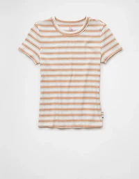 AE Pride Striped Hey Baby Tee