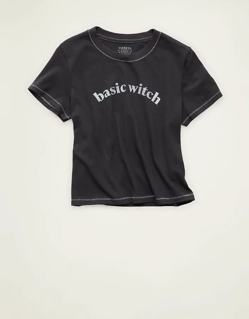 T-shirt rétréci à image d’Halloween AE