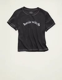 T-shirt rétréci à image d’Halloween AE