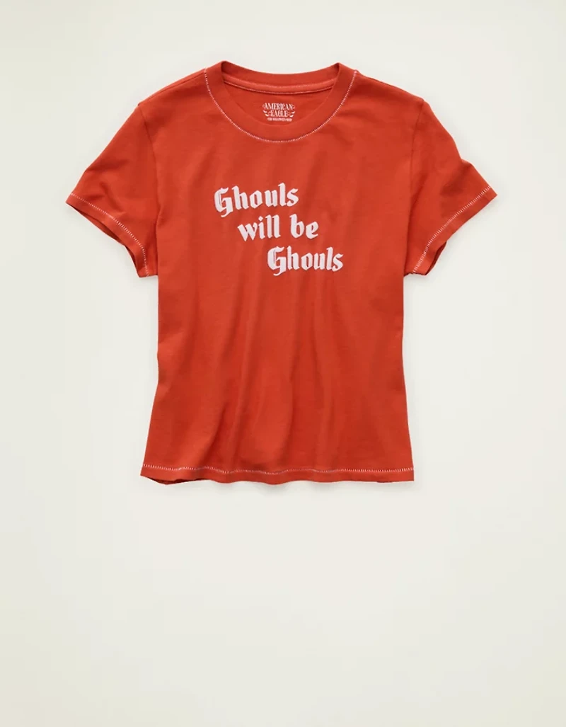 AE Halloween Graphic Shrunken T-Shirt