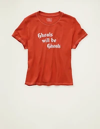 AE Halloween Graphic Shrunken T-Shirt
