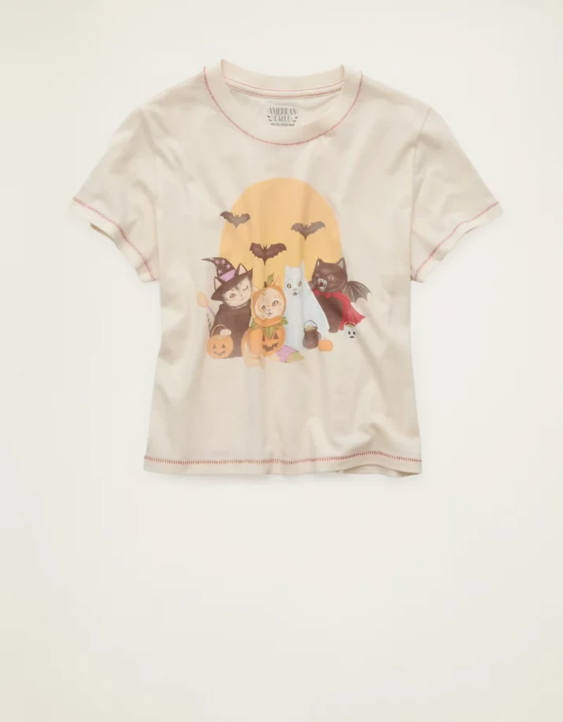 AE Halloween Graphic Shrunken T-Shirt