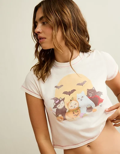 AE Halloween Graphic Shrunken T-Shirt