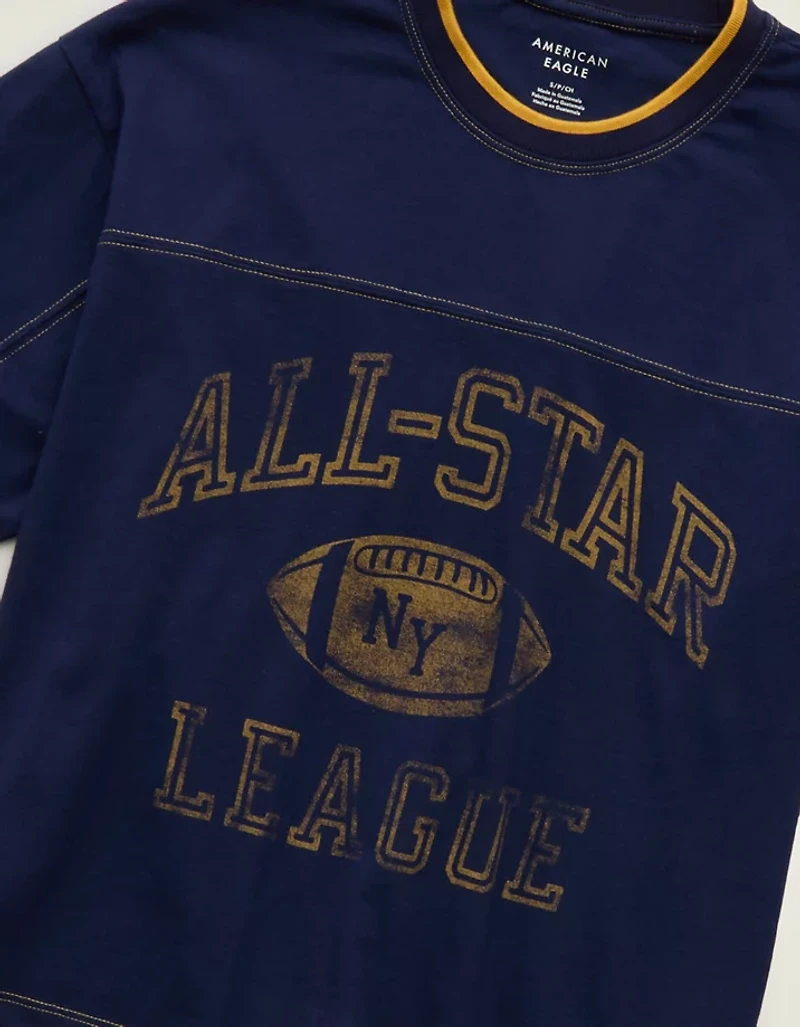 T-shirt à image de sport surdimensionné AE