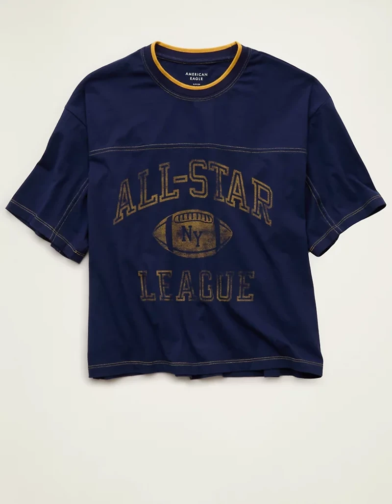 T-shirt à image de sport surdimensionné AE