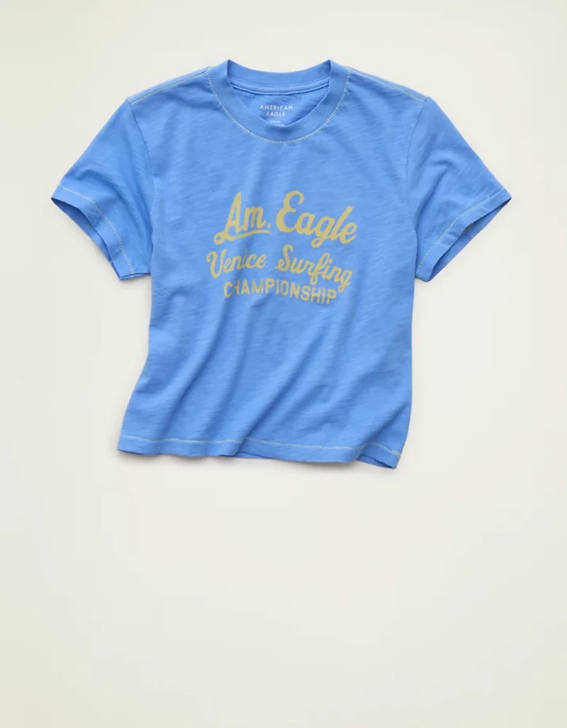 AE Surf Graphic Shrunken Tee