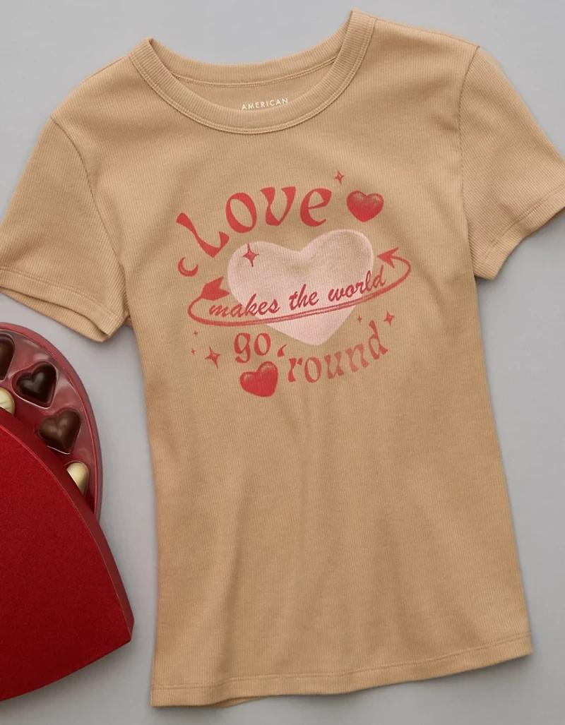 AE Valentine's Day Graphic Hey Baby Tee