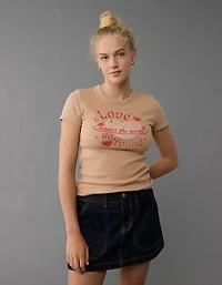AE Valentine's Day Graphic Hey Baby Tee
