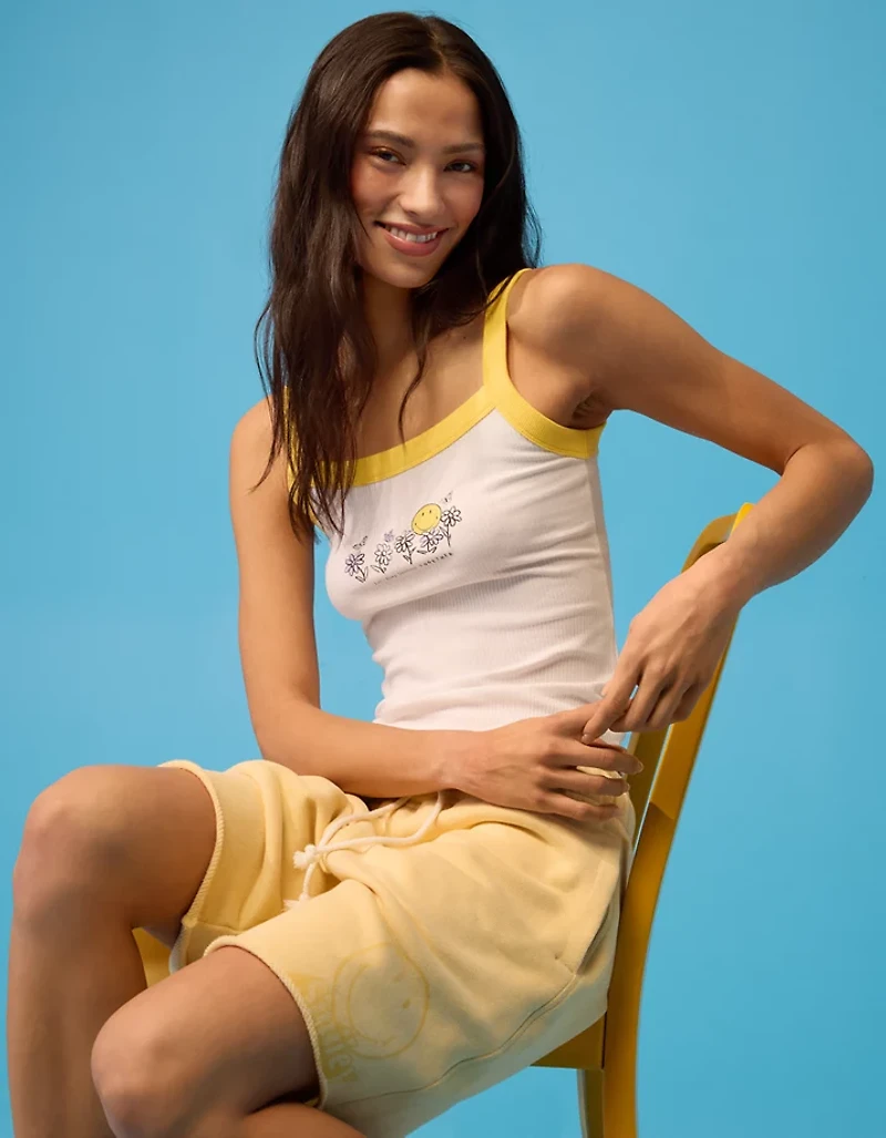 AE | Smiley® Graphic Tank Top