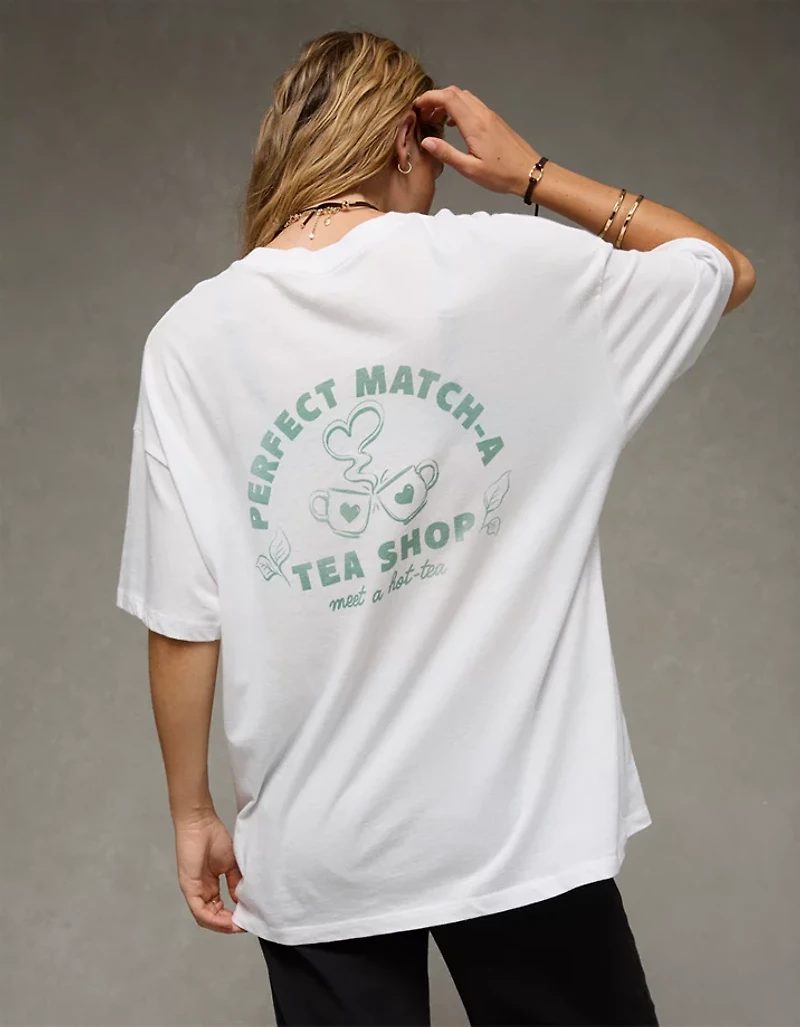 T-shirt à image Matcha surdimensionné AE