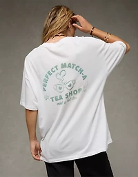 T-shirt à image Matcha surdimensionné AE