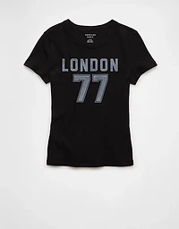 AE London 77 Graphic Hey Baby Tee