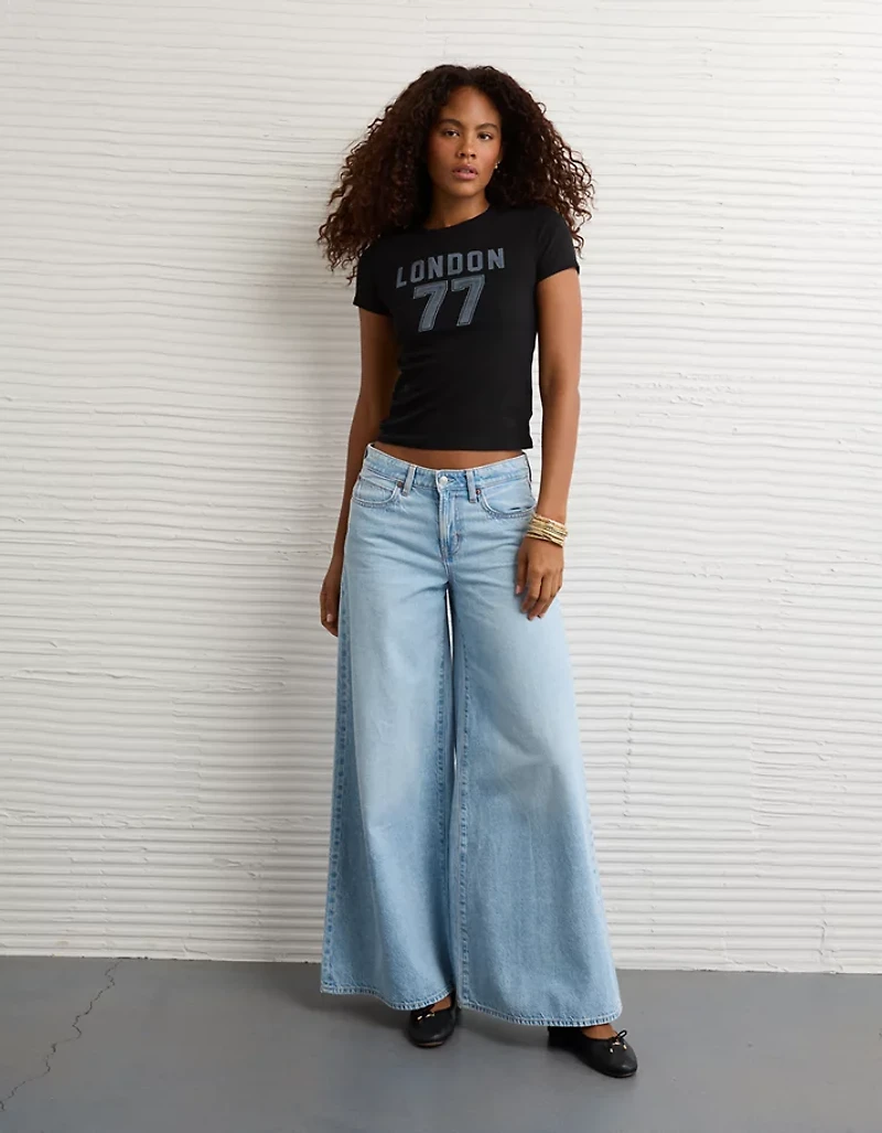 AE London 77 Graphic Hey Baby Tee