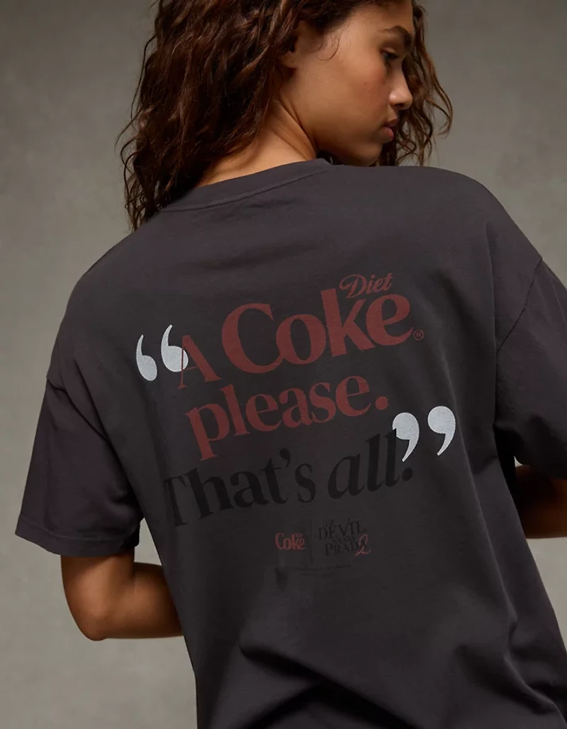 AE The Devil Wears Prada 2 | Diet Coke Oversized Graphic Tee Shirt