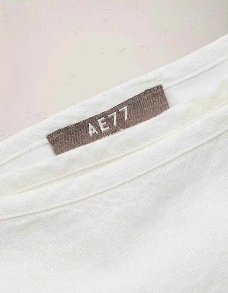 Jupe portefeuille mi-longue en mélange de lin AE77