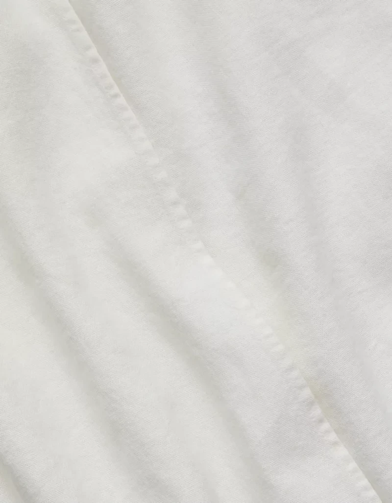 Jupe portefeuille mi-longue en mélange de lin AE77
