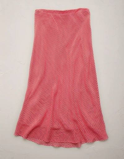 AE77 Striped Slip Skirt