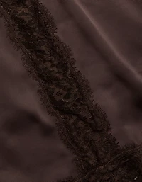 Jupe à enfiler en dentelle satinée AE77