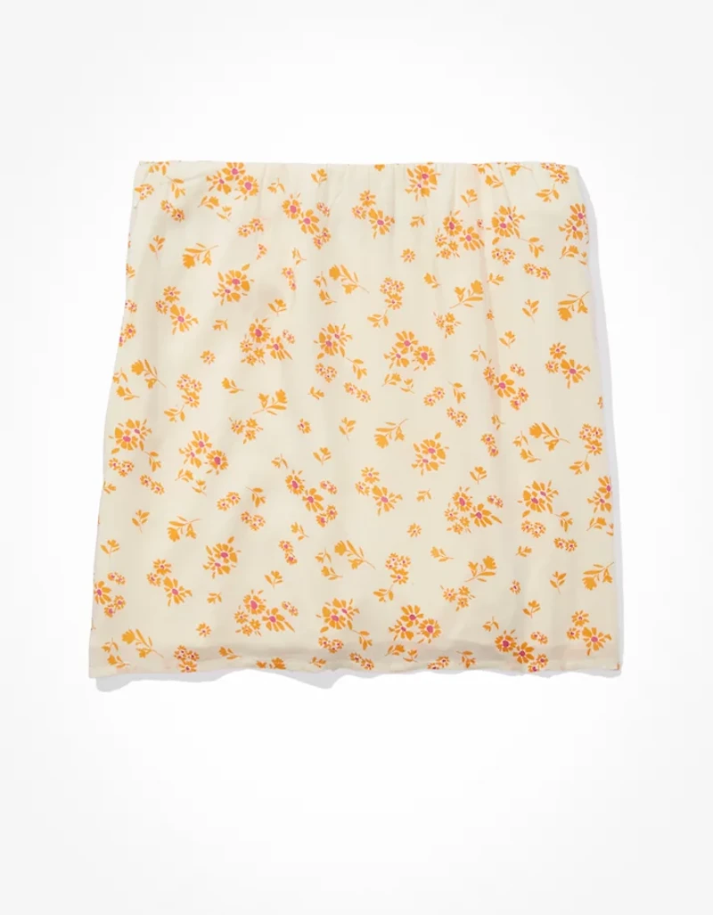 AE Silky Floral Mini Skirt