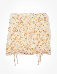 Minijupe à motif floral soyeuse AE