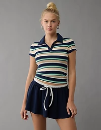AE High-Waisted Knit Mini Skort
