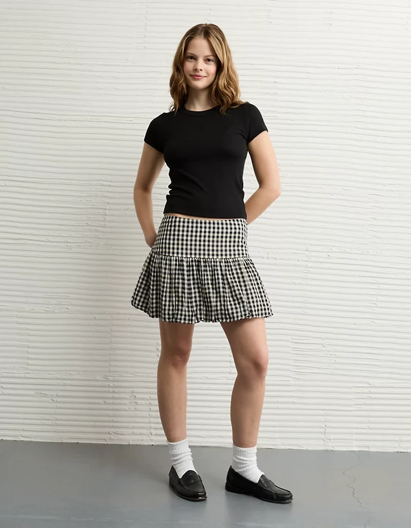 AE High-Waisted Smocked Bubble Skirt