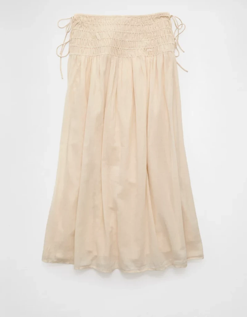 AE High-Waisted Tie Side Maxi Skirt