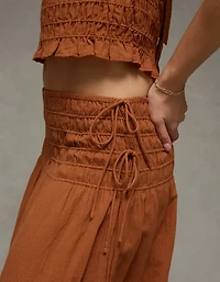 Jupe longue à attaches latérales et taille haute AE