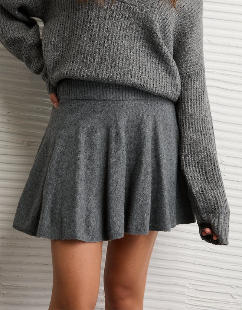 AE High-Waisted Sweater Mini Skort