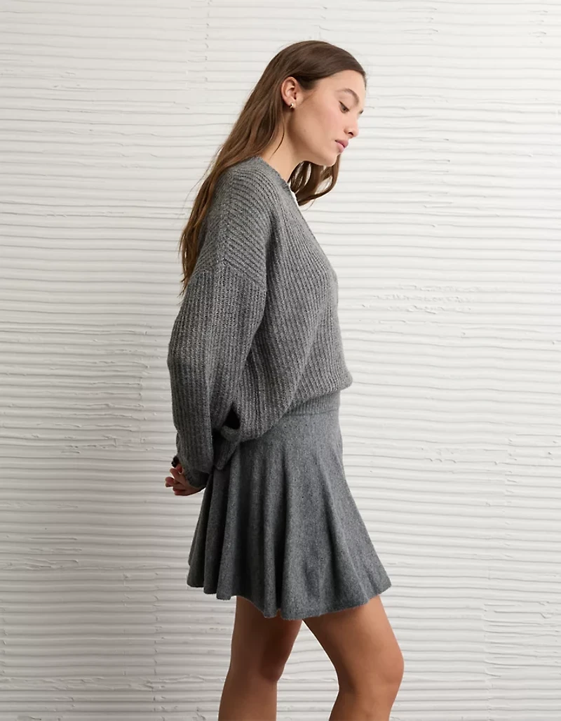 AE High-Waisted Sweater Mini Skort