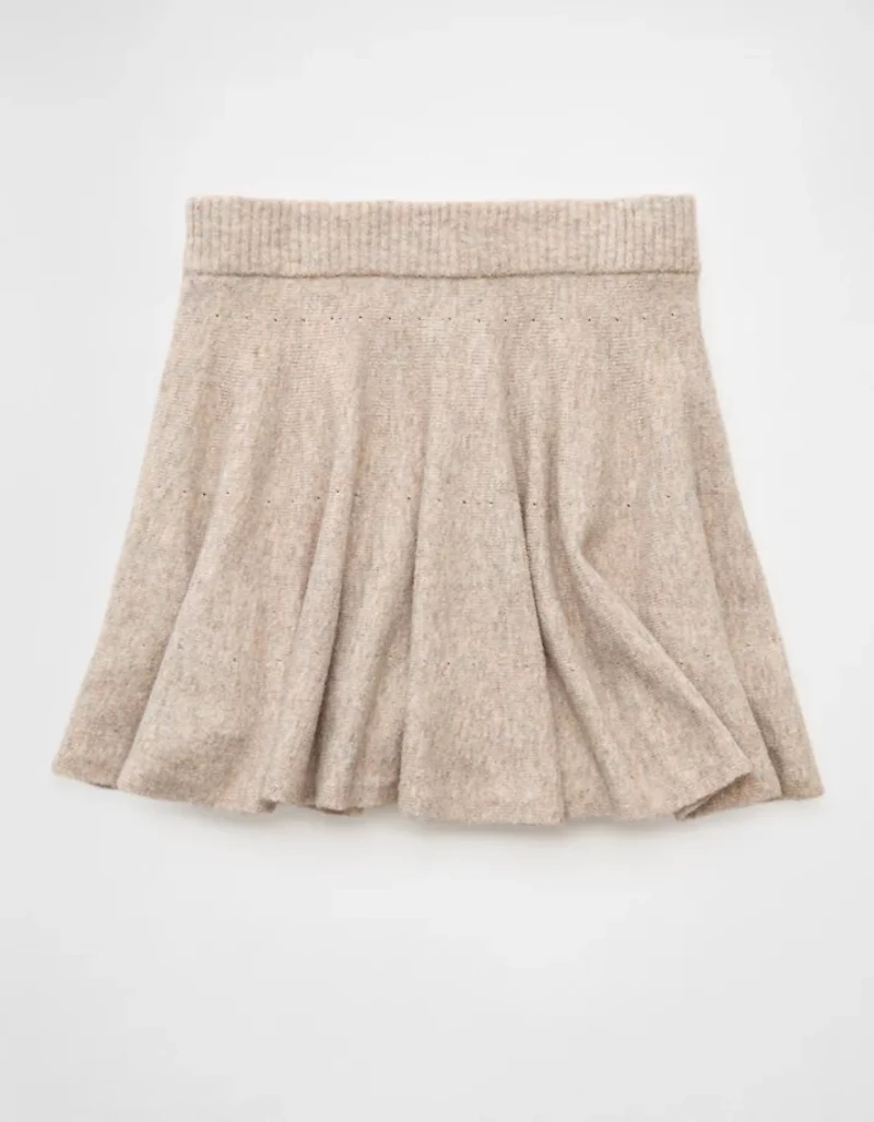 Minijupe-short style chandail à taille haute AE