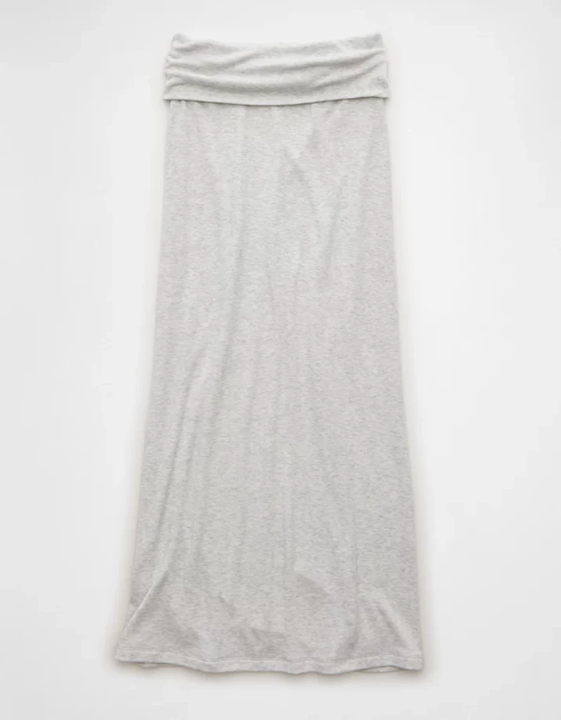 AE Cozy High-Waisted Foldover Maxi Skirt