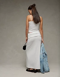 AE Cozy High-Waisted Foldover Maxi Skirt