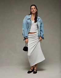 AE Cozy High-Waisted Foldover Maxi Skirt