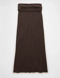 AE Cozy High-Waisted Foldover Maxi Skirt