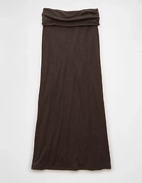 AE Cozy High-Waisted Foldover Maxi Skirt