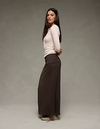 AE Cozy High-Waisted Foldover Maxi Skirt