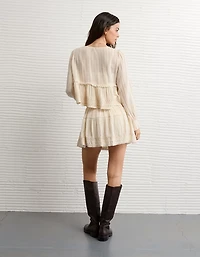 AE High-Waisted Lace Mini Skirt