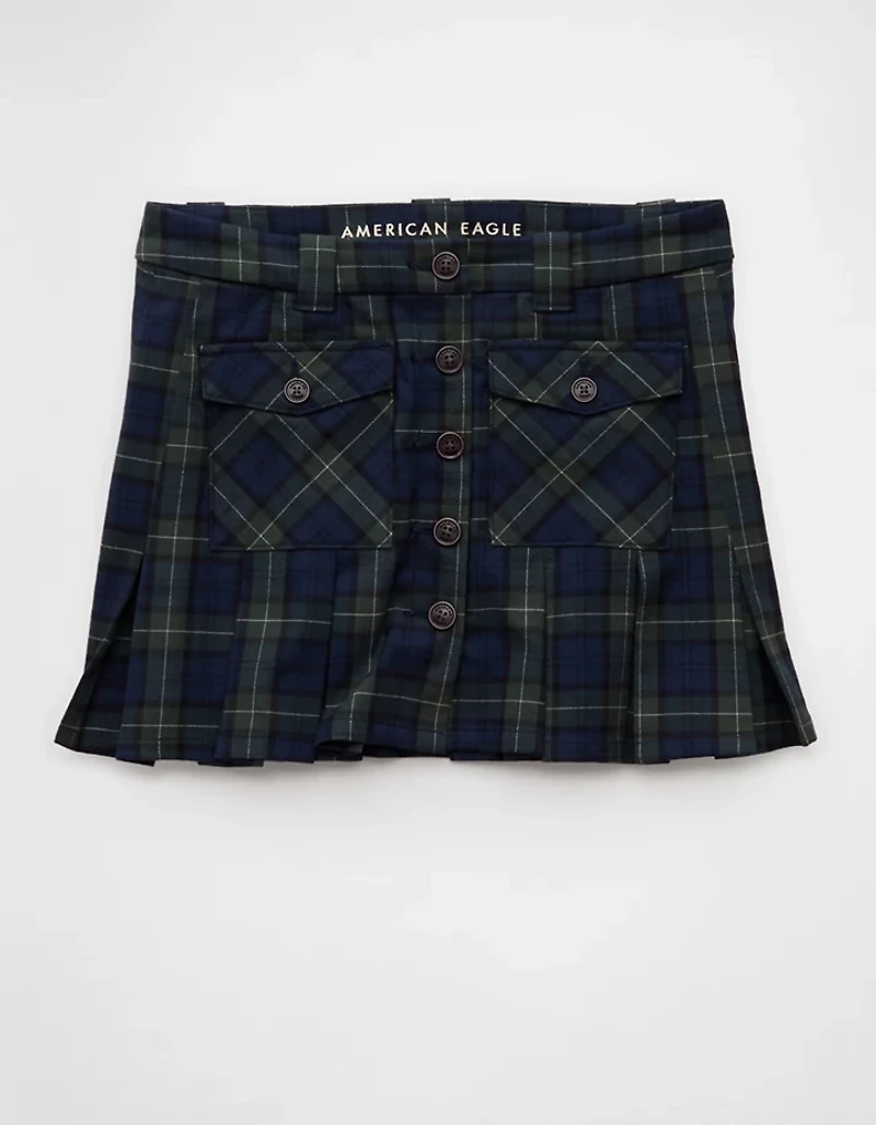 AE Mid-Rise Pleated Mini Skirt