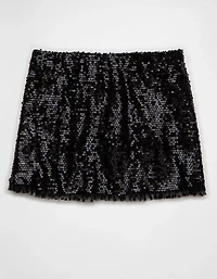 Mini jupe-short à fente en tricot incontournable AE