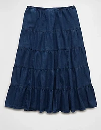 AE Stretch Mid-Rise Midi Skirt