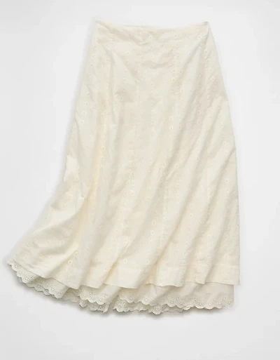 AE Stretch High-Waisted Midi Skirt