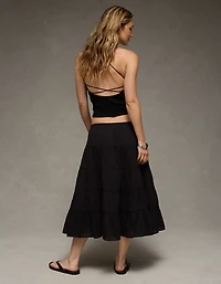 AE Tiered Midi Skirt