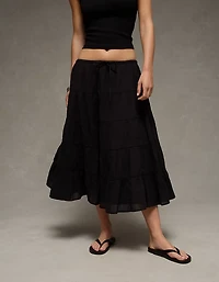 AE Tiered Midi Skirt