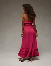 AE Mid-Rise Tiered Ruffle Maxi Skirt