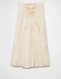 AE Mid-Rise Linen-Blend Maxi Skirt