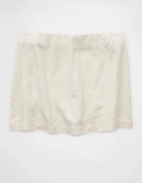 AE Mid-Rise Linen-Blend Mini Skort
