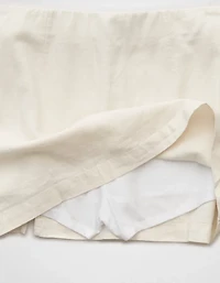 AE Mid-Rise Linen-Blend Mini Skort