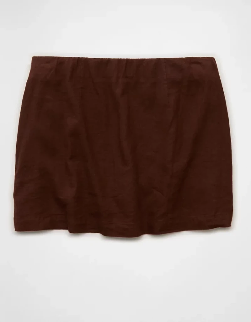 AE Mid-Rise Linen-Blend Mini Skirt