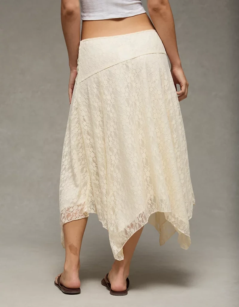 AE Mid-Rise Lace Maxi Skirt